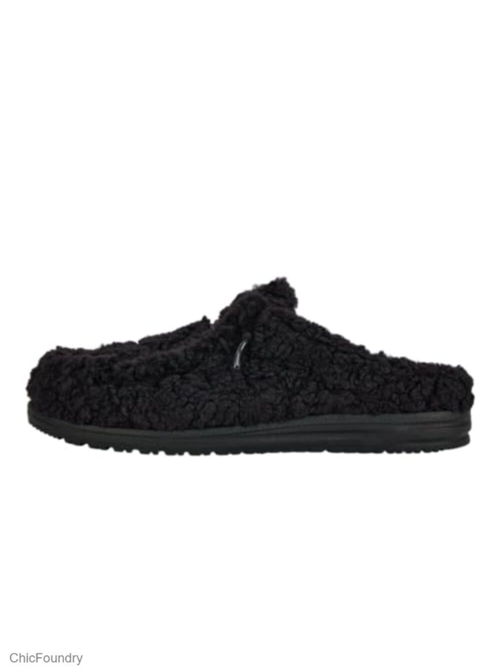Faux Shearling Slip-On Slipper with Cozy Lining & Cushioned Support